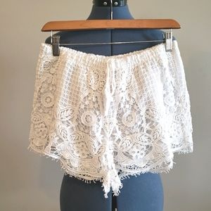 Forever 21 Crochet Lace Shorts